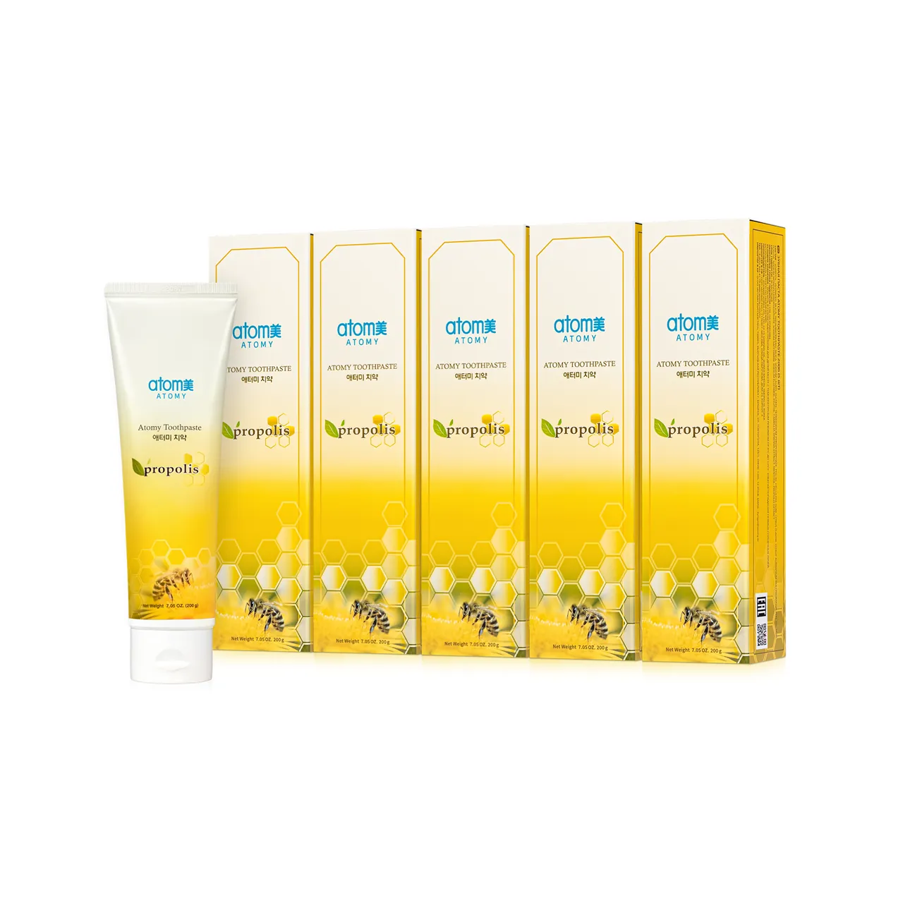 Toothpaste with propolis, a set of five 200 g tubes, photo 15