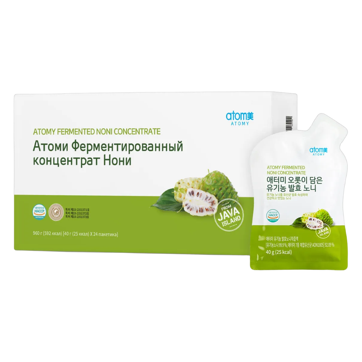 Концентрат сока нони Атоми — ферментированный, из плодов с острова Ява, фото 6